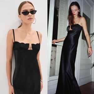 Anna October Tulip Maxi Dress Black NEW with tag